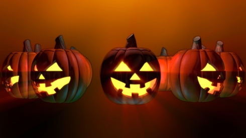 Halloween Happy Pumpkins Spin Loop