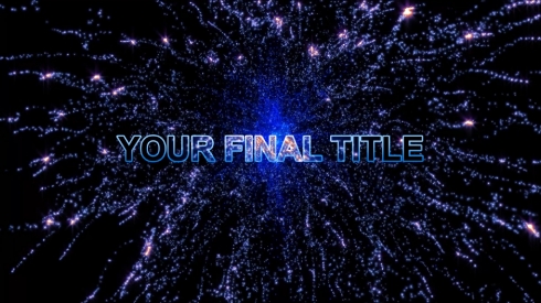 Particle Explosion Intro Template
