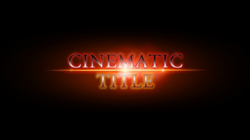 Cinematic Text Intro