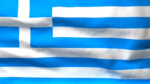 Waving Flag of Greece