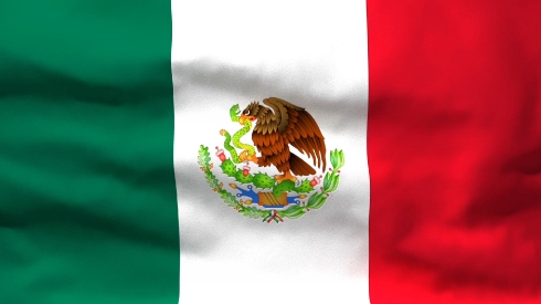 Waving Flag of Mexico